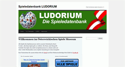 Desktop Screenshot of ludorium.at